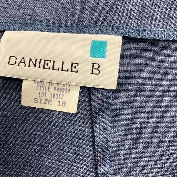 ‎Vintage Danielle B, Skirt, blue, Size 14, - Picture 7 of 14